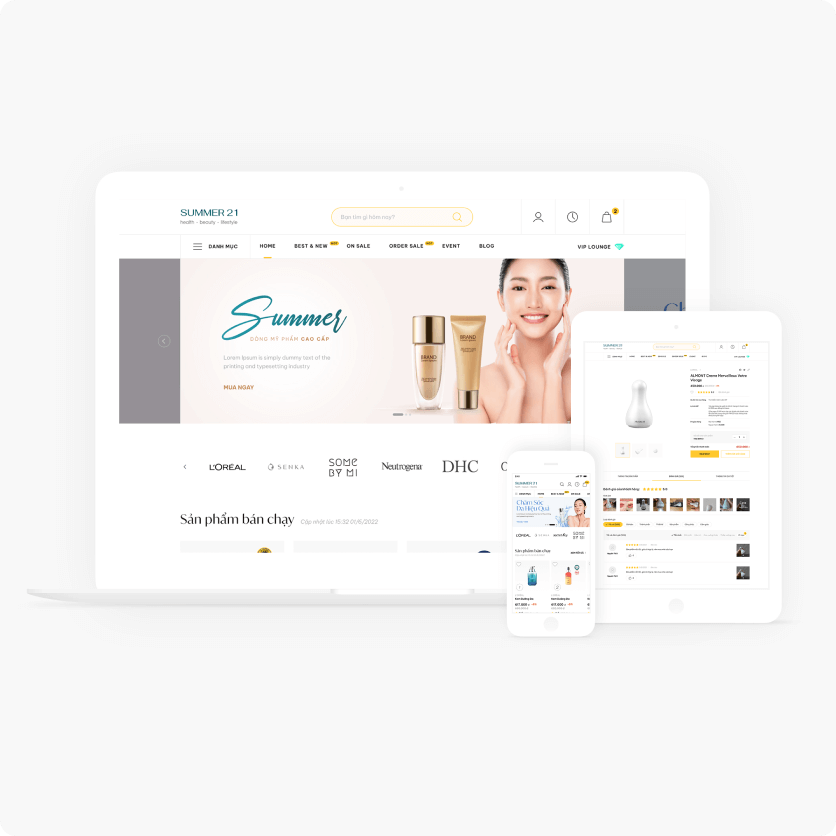 Summer 21 Cosmetic E-commerce Platform
