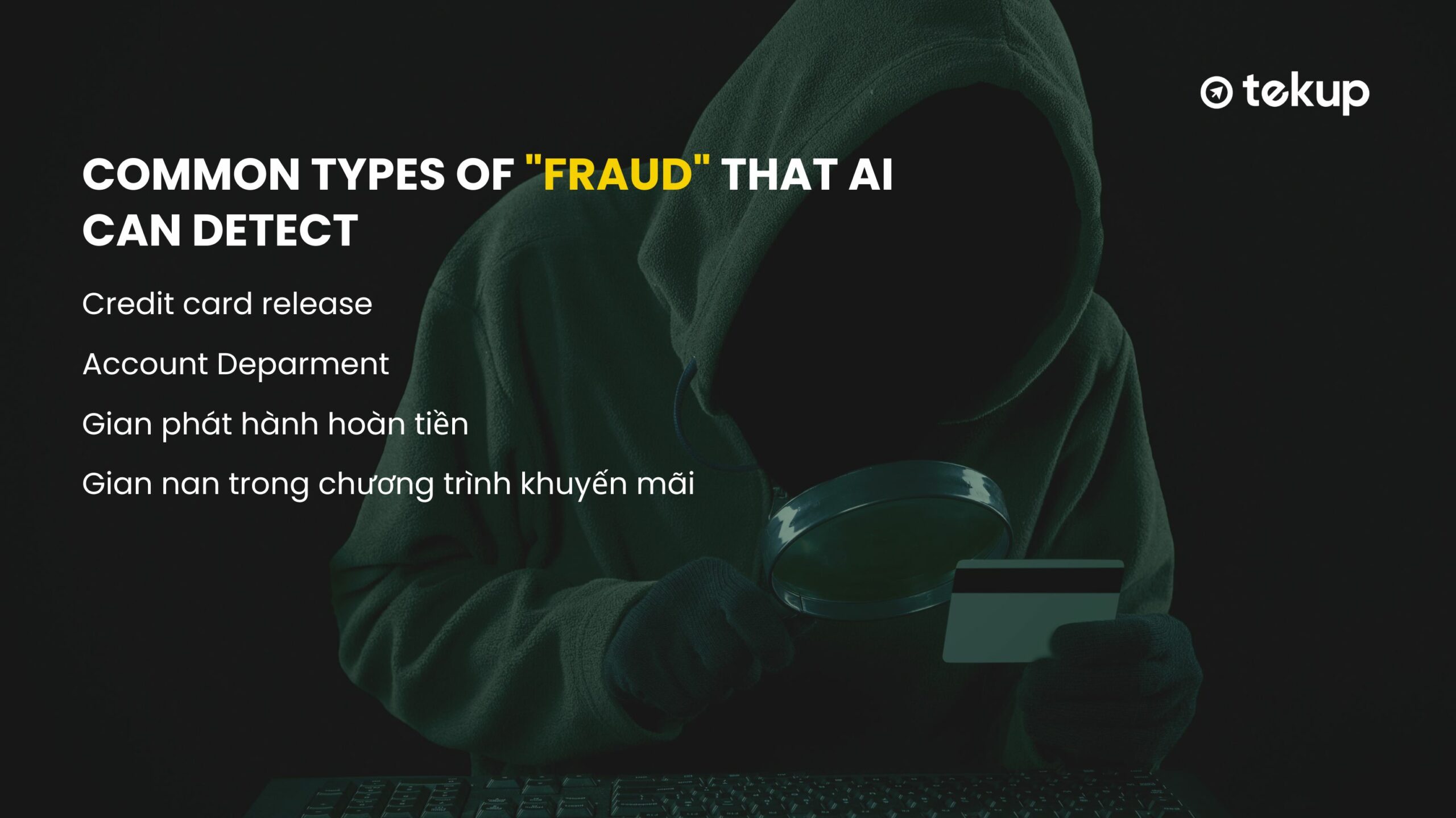 Common types of fraud that AI can detect