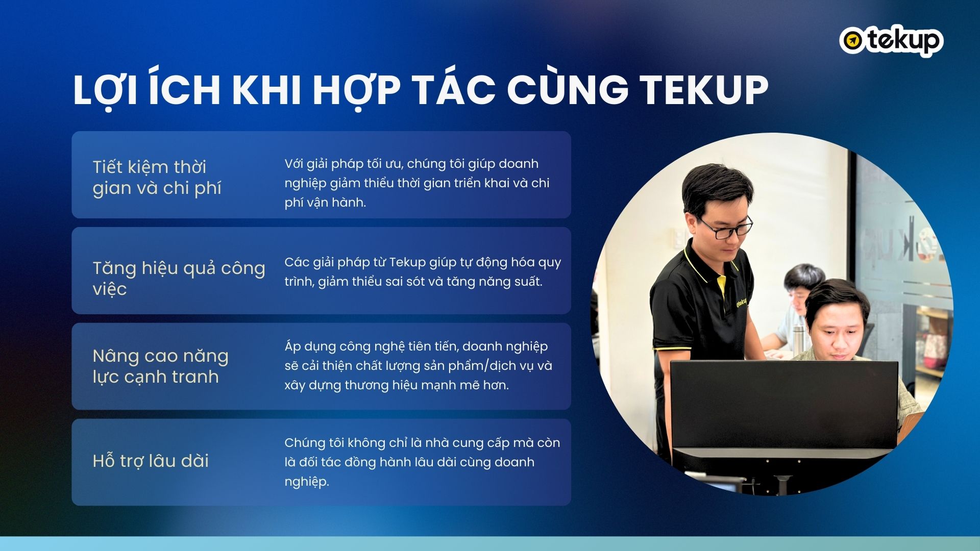 Lợi ích khi hợp tác cùng Tekup