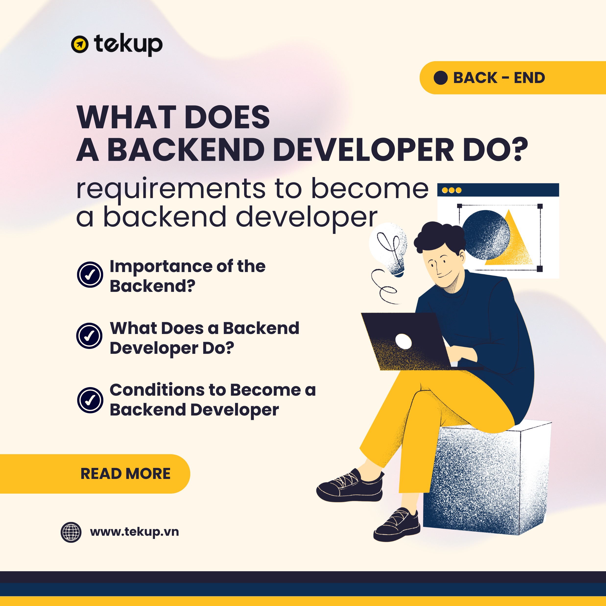 WHAT DOES A BACKEND DEVELOPER DO? REQUIREMENTS TO BECOME A BACKEND DEVELOPER