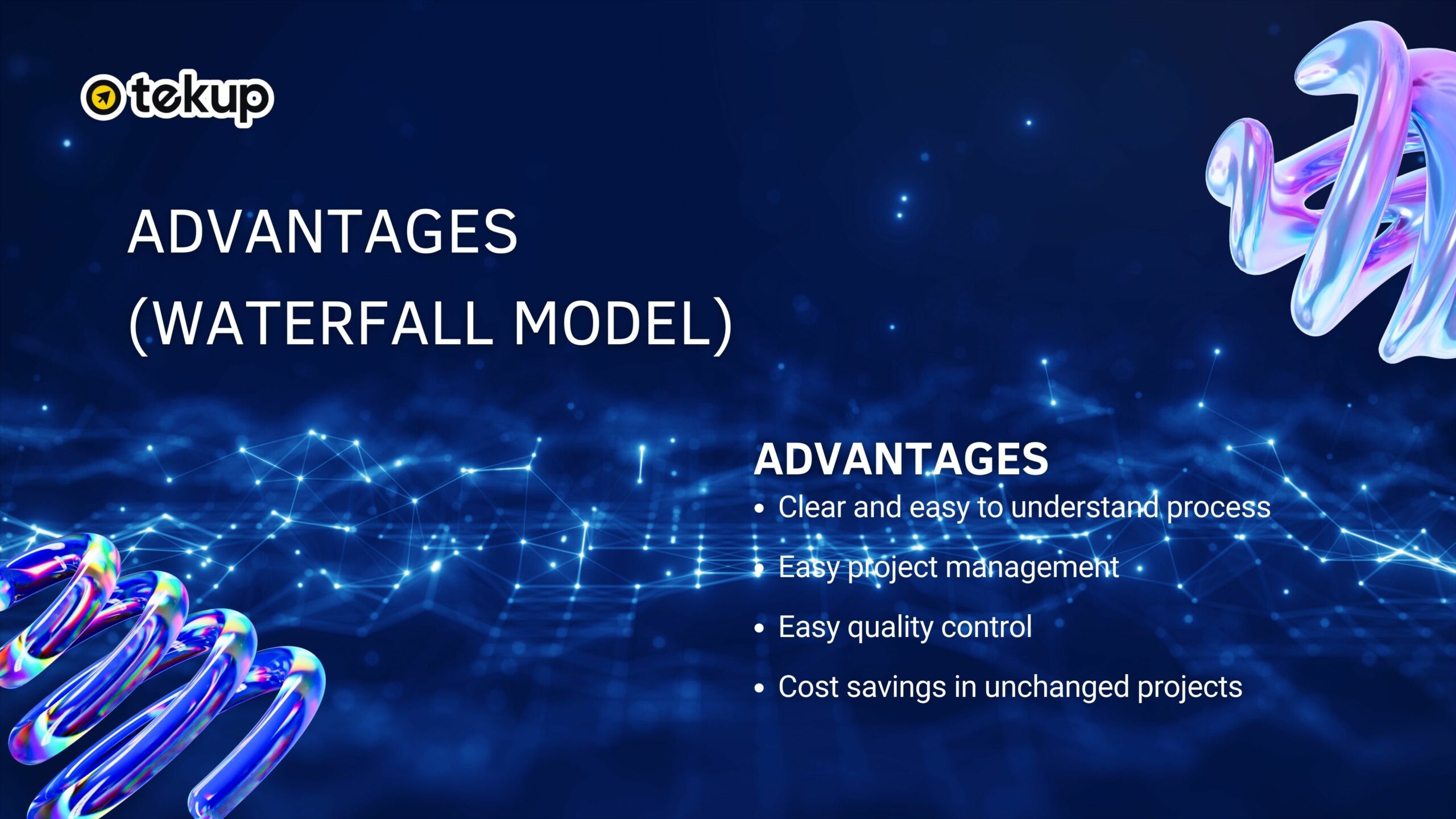 Advantages of using the Waterfall model