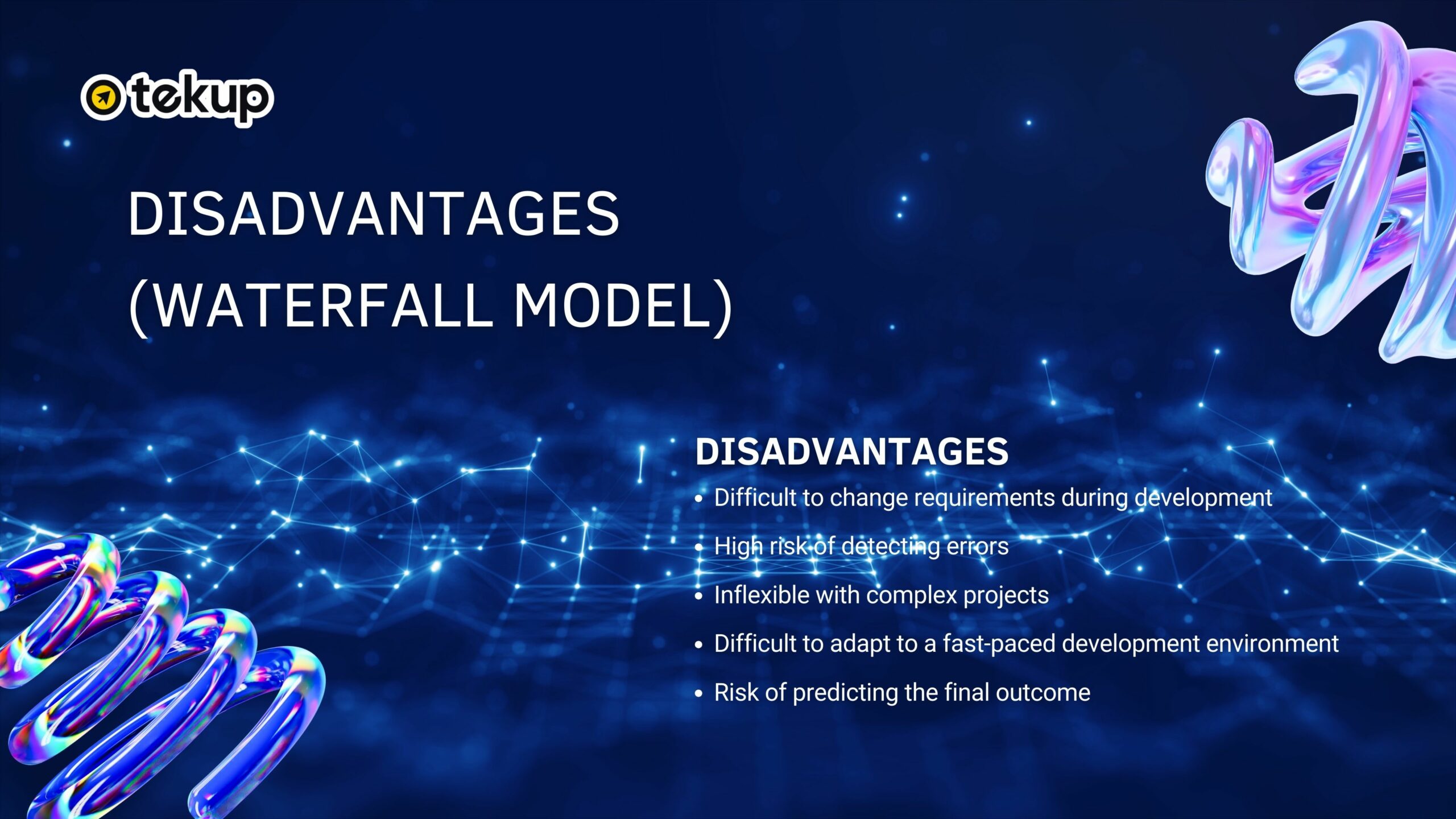 Disadvantages of the Waterfall model in development