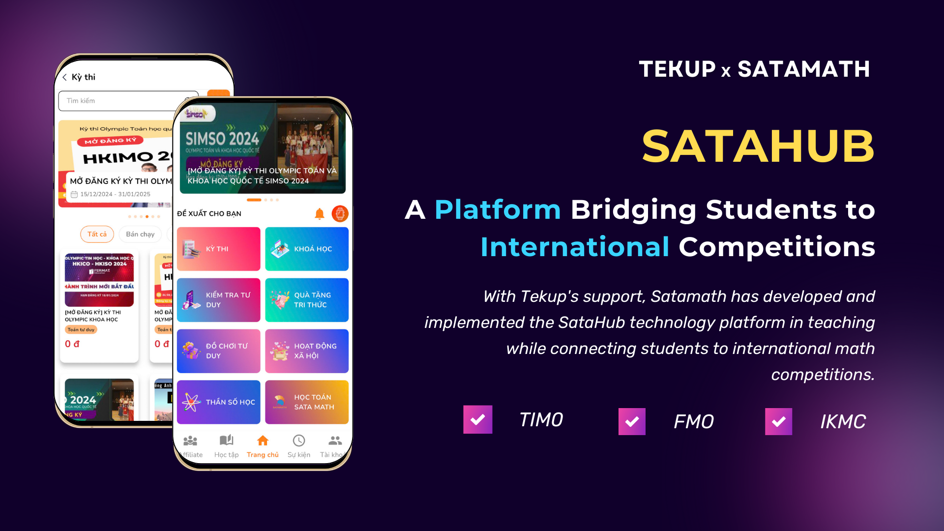 SataHub – Technology platform connecting students with international exams