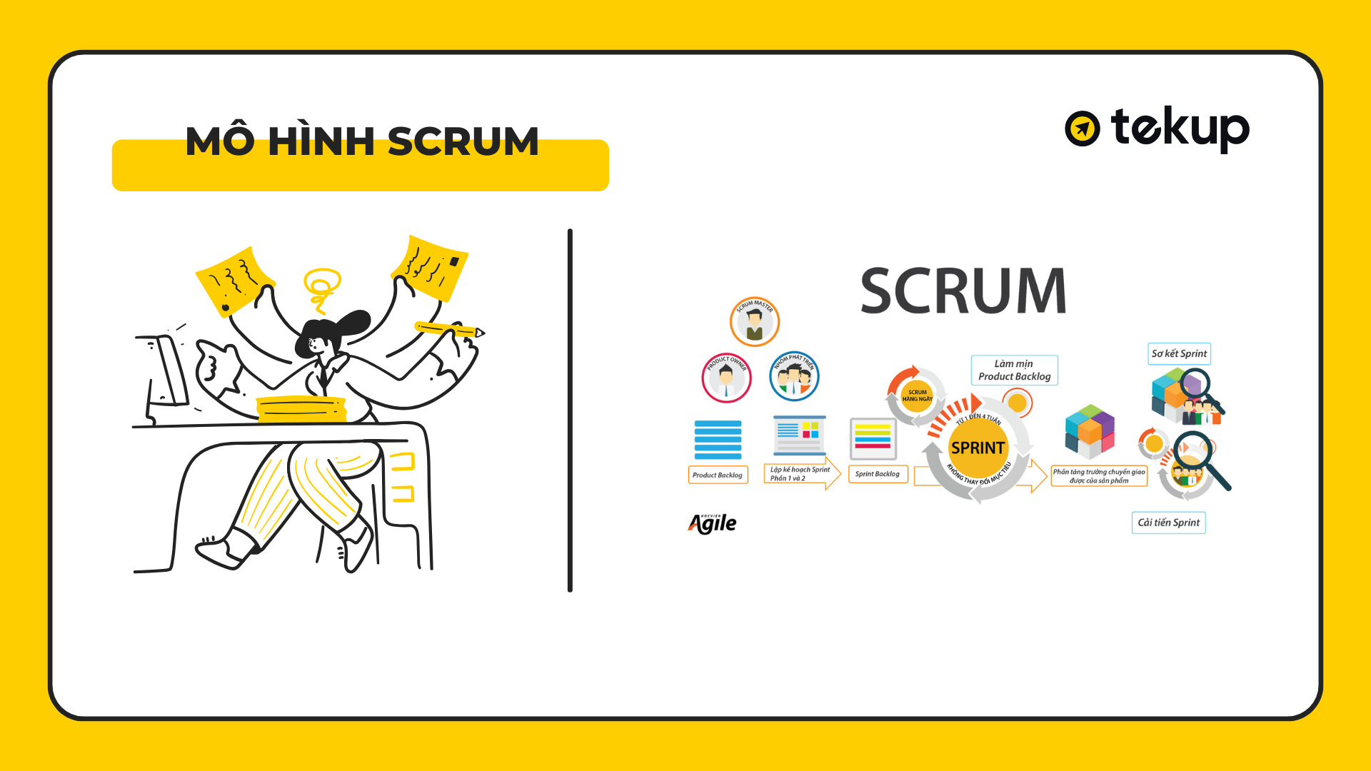 Mô hình Scrum trong phát triển phần mềm.