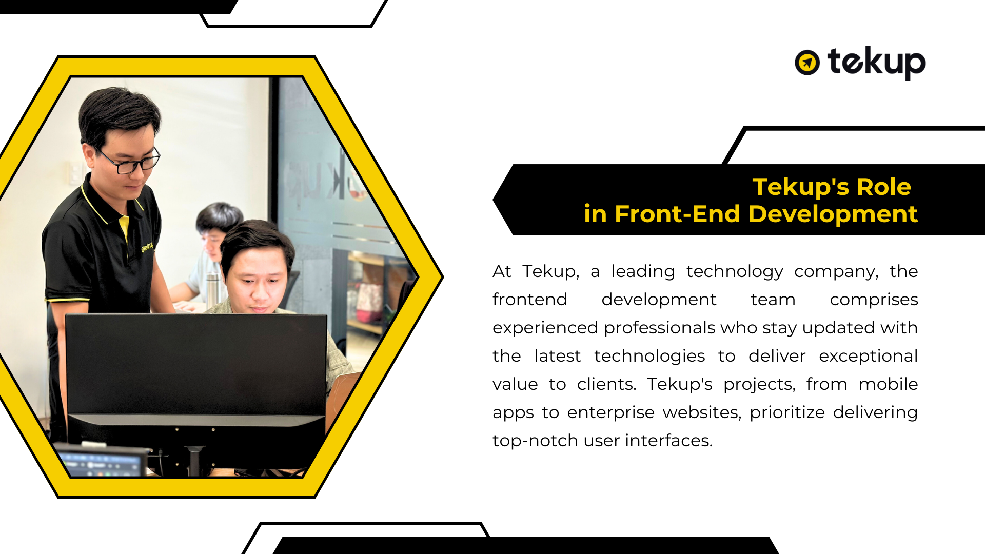 Tekup with a team of professional frontend developers