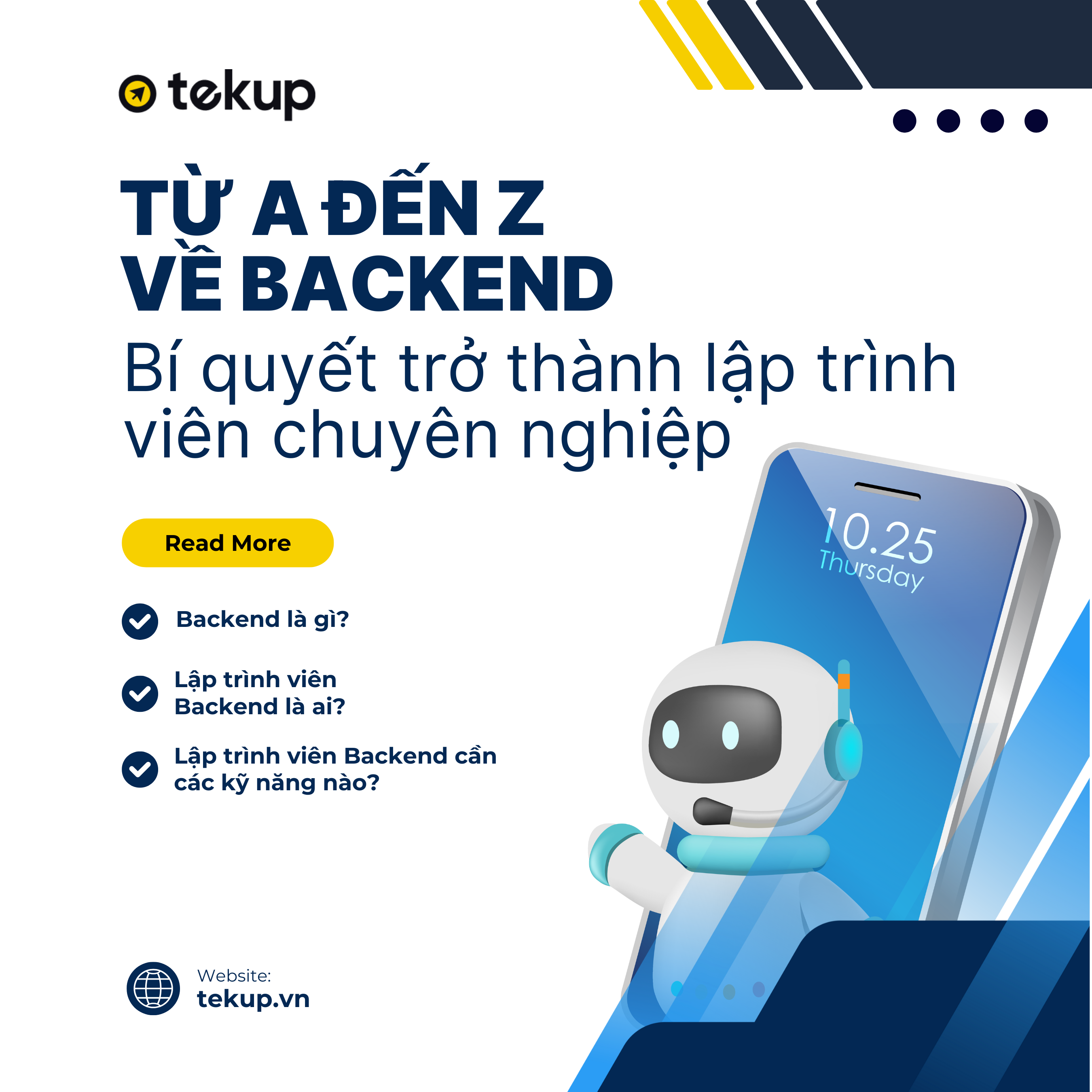 TỪ A ĐẾN Z VỀ BACKEND: BÍ QUYẾT TRỞ THÀNH LẬP TRÌNH VIÊN CHUYÊN NGHIỆP