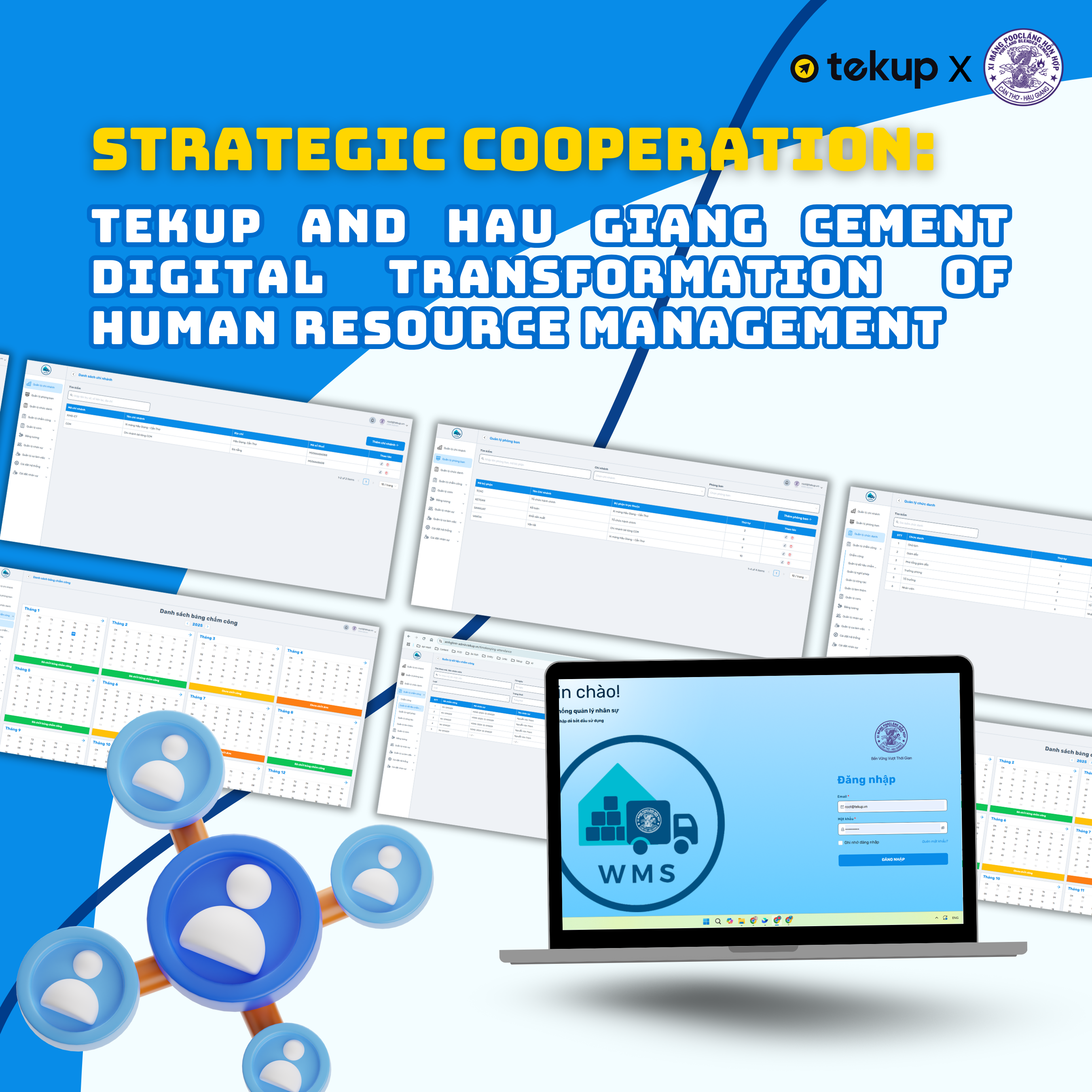 STRATEGIC PARTNERSHIP: TEKUP AND XI MĂNG HẬU GIANG IN DIGITAL TRANSFORMATION OF HR MANAGEMENT