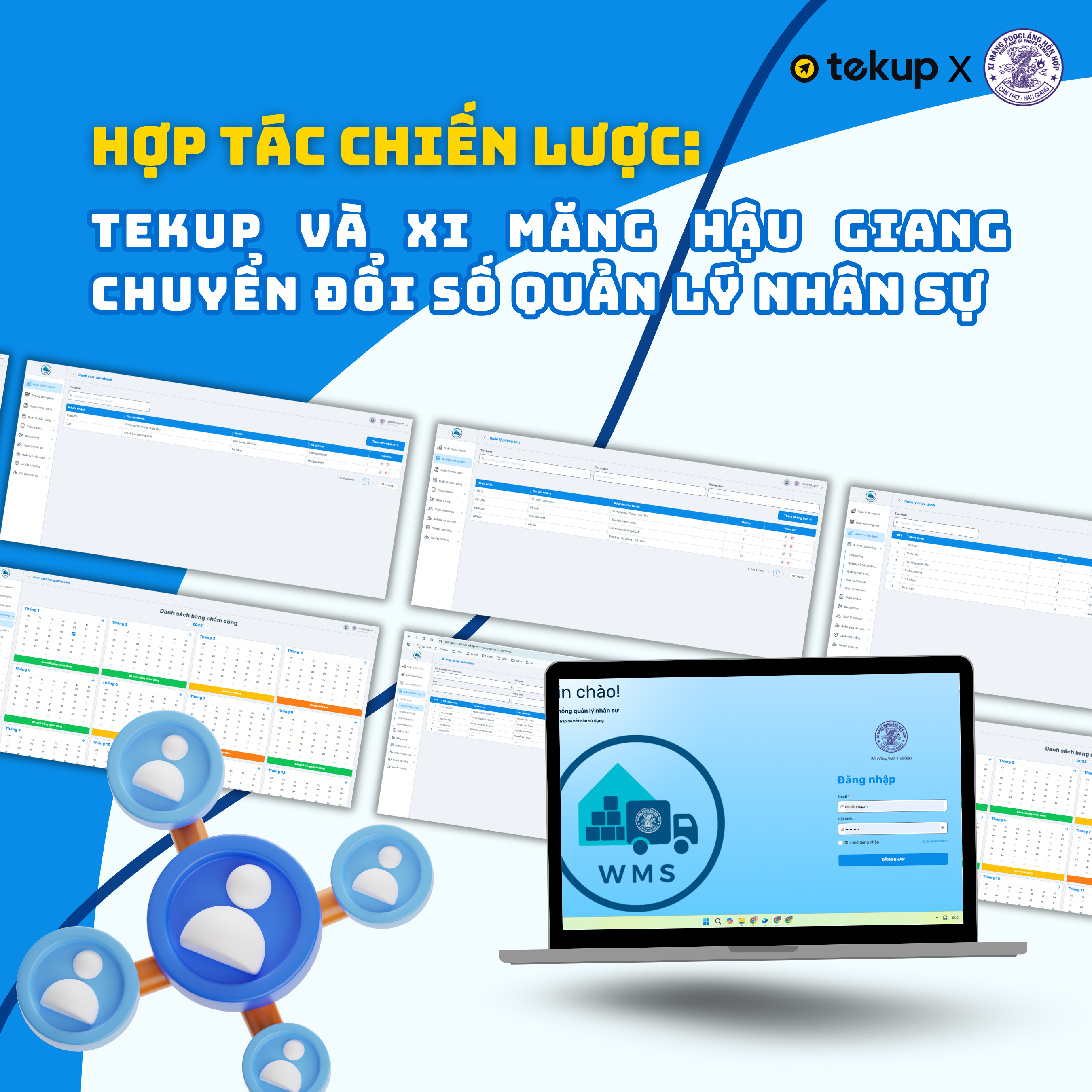 HỢP TÁC CHIẾN LƯỢC: TEKUP VÀ XI MĂNG HẬU GIANG CHUYỂN ĐỔI SỐ QUẢN LÝ NHÂN SỰ