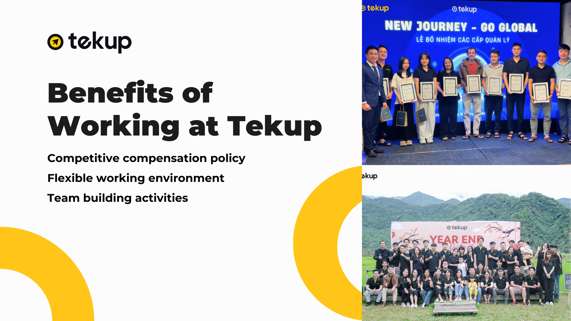 Benefits of working in the Tekup environment