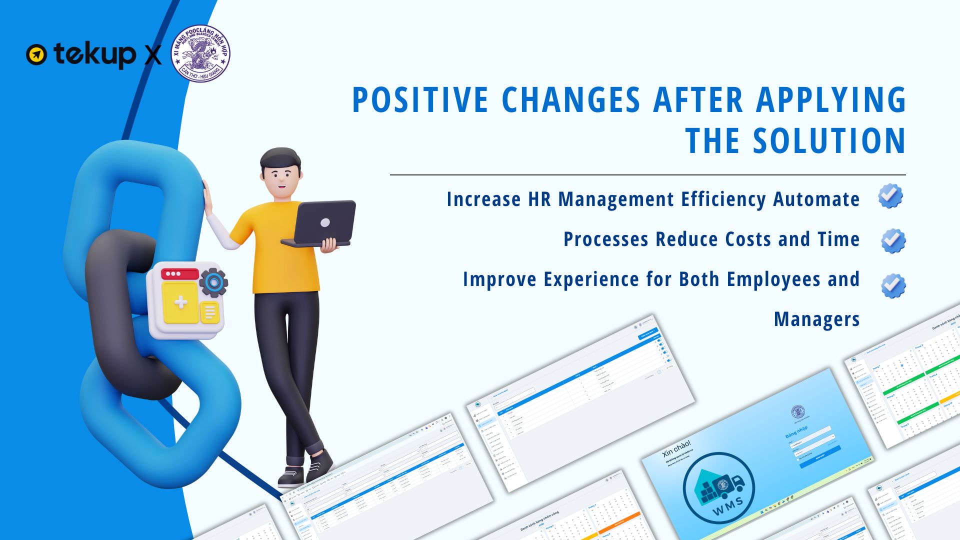 Positive changes after implementing the solution.